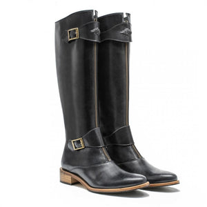 Leather Moda Boots Black by Pampeano Footwear Pampeano   