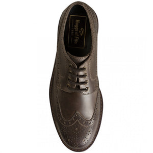 Inverurie Brogue Waxy Brown by Hoggs of Fife Footwear Hoggs of Fife   