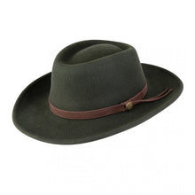 Perth Crushable Felt Hat Olive by Hoggs of Fife Accessories Hoggs of Fife   