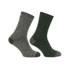 1904 Country Short Sock Twin Pack - Tweed/Loden by Hoggs of Fife
