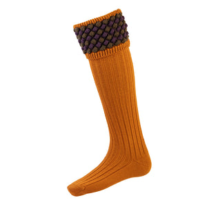 Angus Sock - Ochre by House of Cheviot Accessories House of Cheviot   