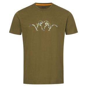 Argali T-Shirt - Dark Olive by Blaser Shirts Blaser   