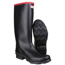 Argyll Full Knee Wellington Boots - Black by Hunter Footwear Hunter   