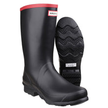 Argyll Short Knee Wellington Boots - Black by Hunter Footwear Hunter   