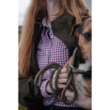Becky II Ladies Cotton Shirt - Violet/Cerise by Hoggs of Fife Shirts Hoggs of Fife   