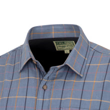 Blackthorn Micro-Fleece Lined Shirt Indigo Check by Hoggs of Fife Shirts Hoggs of Fife   