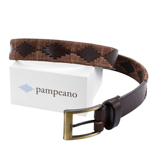 Polo Belt Brown Bordado by Pampeano Accessories Pampeano   