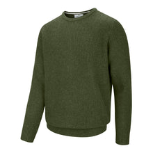 Borders Ribbed Knit Pullover - Thyme by Hoggs Of Fife Knitwear Hoggs Of Fife   