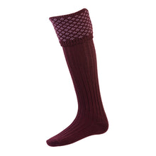 Boughton Sock Mulberry by House of Cheviot Accessories House of Cheviot   