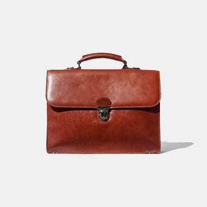 Briefcase - Cognac Leather by Baron Accessories Baron   