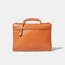 Small Briefcase - Tan Grain Leather by Baron Accessories Baron   