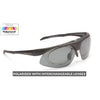 Challenger Interchangeable Black Sunglasses by EYE LEVEL®