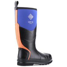 Chore Max Steel Toe S5 Safety Wellington - Blue/Orange by Muckboot Footwear Muckboot   