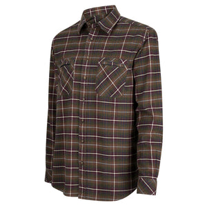 Countrysport Luxury Hunting Shirt  - Olive/Wine Check by Hoggs of Fife Shirts Hoggs of Fife   