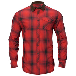 Driven Hunt Flannel Shirt - Red/Black Check by Harkila Shirts Harkila   