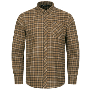 Edward Shirt - Beige/Brown Checked by Blaser Shirts Blaser   