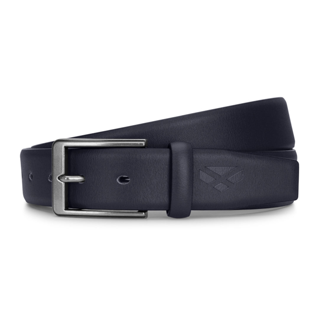 Feather Edge Leather 35mm Belt - Black by Hoggs of Fife Accessories Hoggs of Fife   
