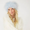 Fox Fur Headband Blue by Jayley