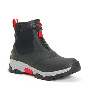 Apex Zip Short Boots - Grey/Red by Muckboot Footwear Muckboot   