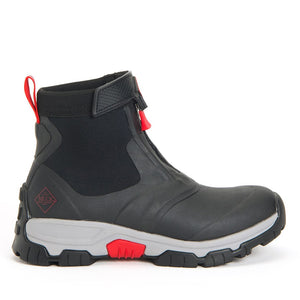 Apex Zip Short Boots - Grey/Red by Muckboot Footwear Muckboot   