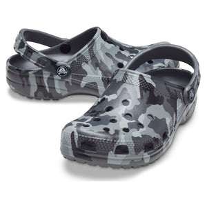 Classic Printed Camo Clogs - Slate Grey Camo by Crocs Footwear Crocs   