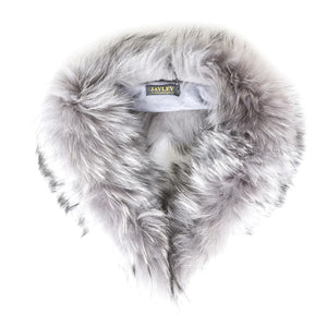 Fox Fur Collar Grey by Jayley Accessories Jayley   