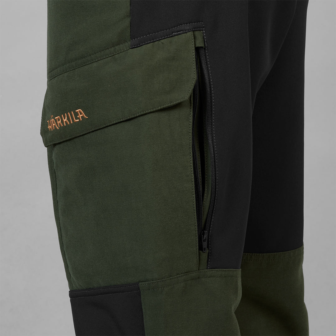 Harkila Scandinavian Trousers - Duffel Green/Black by Harkila Trousers & Breeks Harkila   
