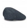 Herringbone Waterproof Tweed Cap - Blue Check by Hoggs of Fife