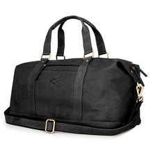 Monarch Leather Carryon Holdall - Black by Hoggs of Fife Accessories Hoggs of Fife   