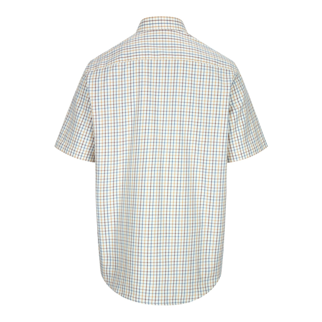 Kessock S/S Tattersall Shirt - Brown/Blue by Hoggs of Fife Shirts Hoggs of Fife   