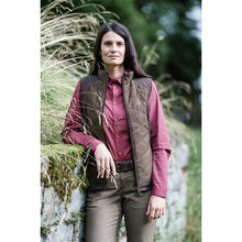 Kora Ladies Fleece Waistcoat - Dark Brown by Blaser Waistcoats & Gilets Blaser   