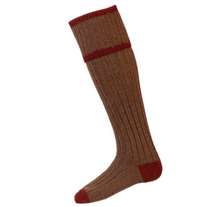 Kyle Sock - Hazelnut by House of Cheviot Accessories House of Cheviot   