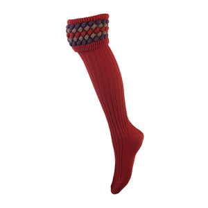 Lady Angus Sock Chesnut by House of Cheviot Accessories House of Cheviot   
