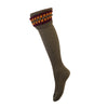 Lady Angus Sock Dark Olive by House of Cheviot