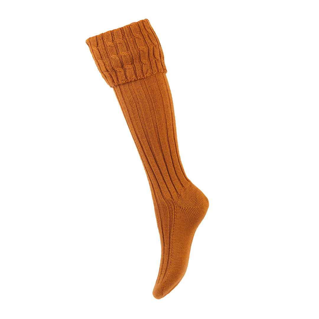 Lady Harris Sock Flaxen by House of Cheviot Accessories House of Cheviot   