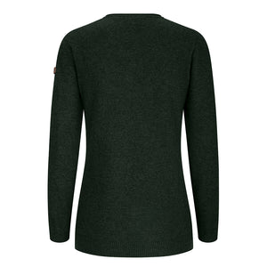 Laurie Ladies Longline Pullover - Pine by Hoggs of Fife Knitwear Hoggs of Fife   