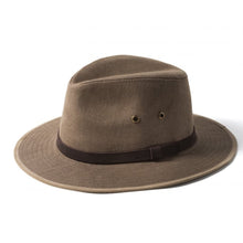 Linen Safari Hat Mocha by Failsworth Accessories Failsworth   
