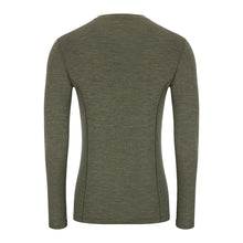 Merino Wool Crew Neck Long Sleeve Base Layer - Green by Hoggs of Fife Shirts Hoggs of Fife   