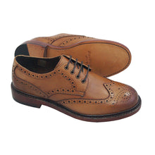 Muirfield Brogue Shoe - Burnished Tan by Hoggs of Fife Footwear Hoggs of Fife   