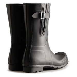 Original Adjustable Short Wellington Boots - Black by Hunter Footwear Hunter   