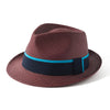 Panama Trilby Hat - Merlot by Failsworth
