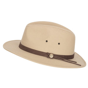 Panmure Canvas Foldable Hat Desert Sand by Hoggs of Fife Accessories Hoggs of Fife   