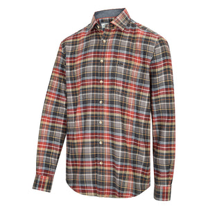 Pitlochry Flannel Check Shirt - Chesnut Check by Hoggs of Fife Shirts Hoggs of Fife   