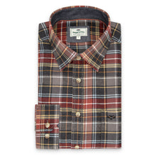 Pitlochry Flannel Check Shirt - Chesnut Check by Hoggs of Fife Shirts Hoggs of Fife   