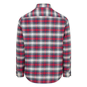 Pitscottie Flannel Shirt - Red Tartan Check by Hoggs of Fife Shirts Hoggs Of Fife   