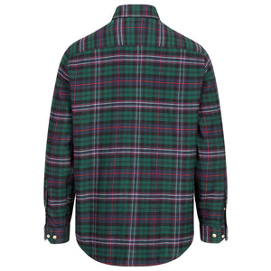Pitscottie Flannel Shirt - Dark Green Tartan Check by Hoggs of Fife Shirts Hoggs Of Fife   