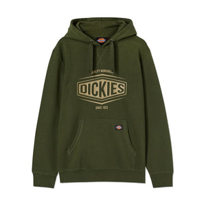 Rockfield Hoodie - Olive Green by Dickies Knitwear Dickies   