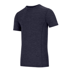 Merino Wool Crew Neck Short Sleeve Base Layer - Navy by Hoggs of Fife Shirts Hoggs of Fife   