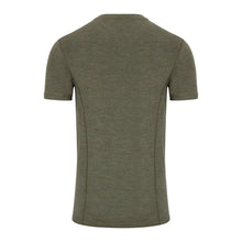 Merino Wool Crew Neck Short Sleeve Base Layer - Green by Hoggs of Fife Shirts Hoggs of Fife   