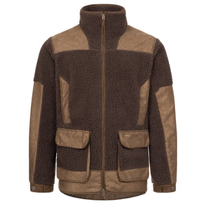 Sherpa Fleece Jacket - Dark Brown by Blaser Jackets & Coats Blaser   